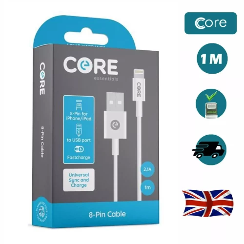 Core Quality USB Charger Sync Wire Cable Lead for iPhone 11 XR XS 8 7 6 iPad AIR