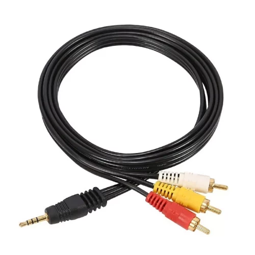 3.5mm Jack to 3 RCA Phono Lead Video Audio AV Cable