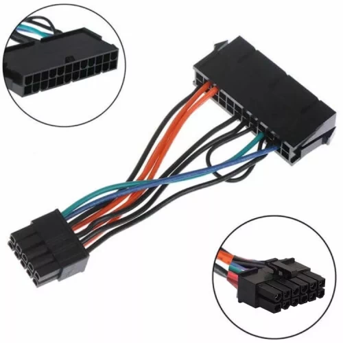 24 Pin to 12 Pin ATX PSU Motherboard Power Supply Cable Adapter Lenovo IBM DELL