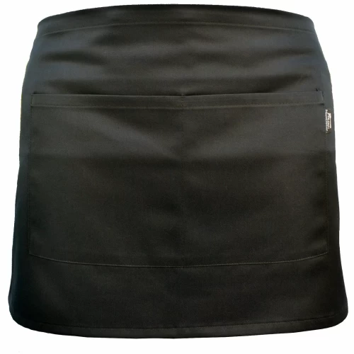 Half Size Waiter Waitress short Apron Bar café Pub Hotel 2 Pockets Plain Solid