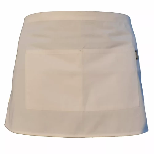 Half Size Waiter Waitress short Apron Bar café Pub Hotel 2 Pockets Plain Solid