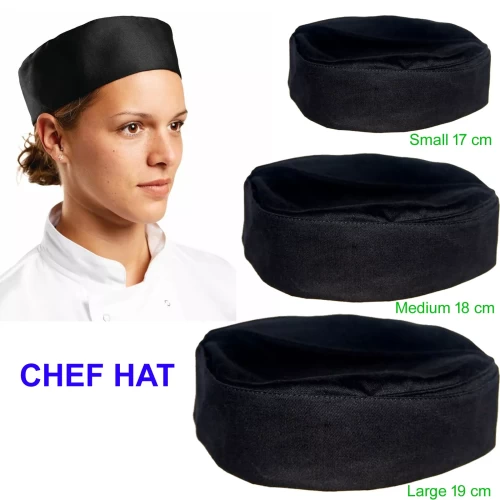Chef Cap Chefs Catering Skull Hat Professional Kitchen Round Hat round