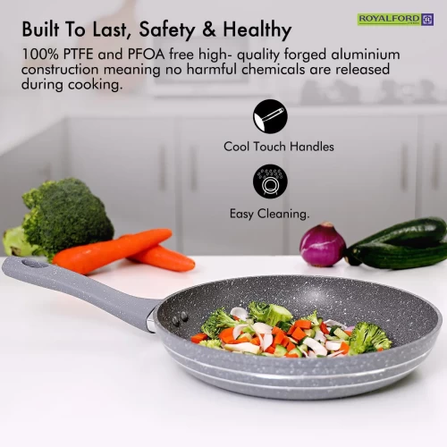 26CM NON-STICK FRYING PAN WITH DURABLE GRANITE COATING